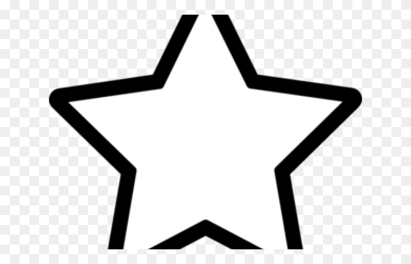 640x480 Outlined Star Transparent Black Star Outline, Star Symbol, Symbol HD PNG Download