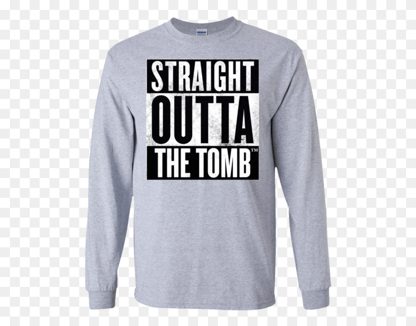 500x599 Outta The Tomb Guys Long Sleeve Long Sleeved T Shirt, Clothing, Apparel, Long Sleeve HD PNG Download