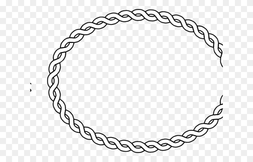 640x480 Oval Clipart Rope Oval Rope Border, Chain, Bracelet, Jewelry HD PNG Download