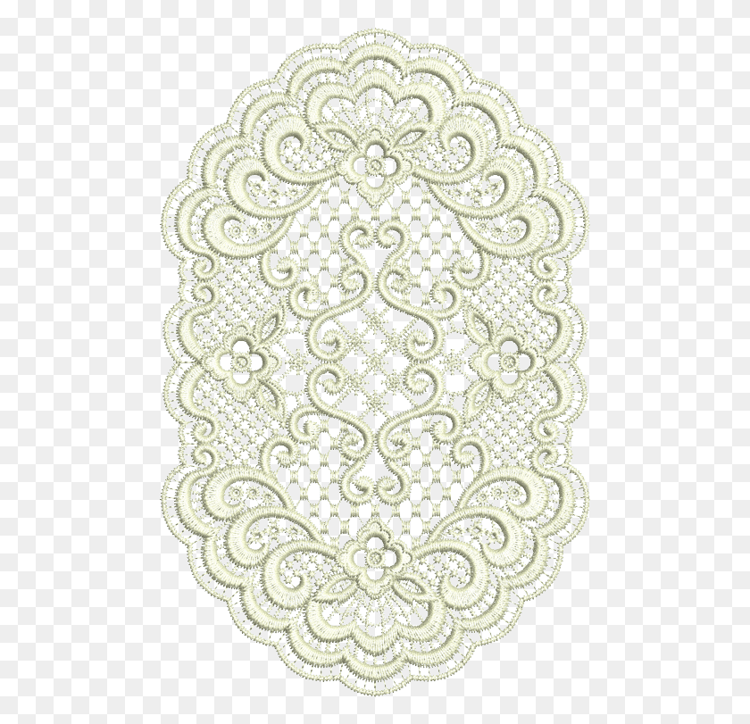 483x751 Oval Doily Free Lace Embroidery Designs, Rug HD PNG Download