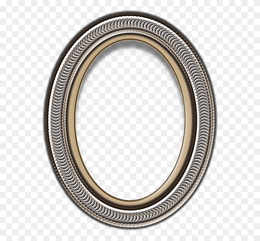 571x718 Oval Picture Frame Picture Circle HD PNG Download