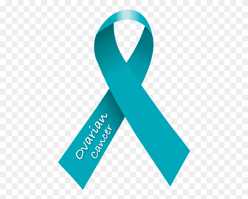 449x613 Ovarian Cancer Ribbon Teal Vaginal Cancer Ribbon Colors, Accessories, Accessory, Belt HD PNG Download