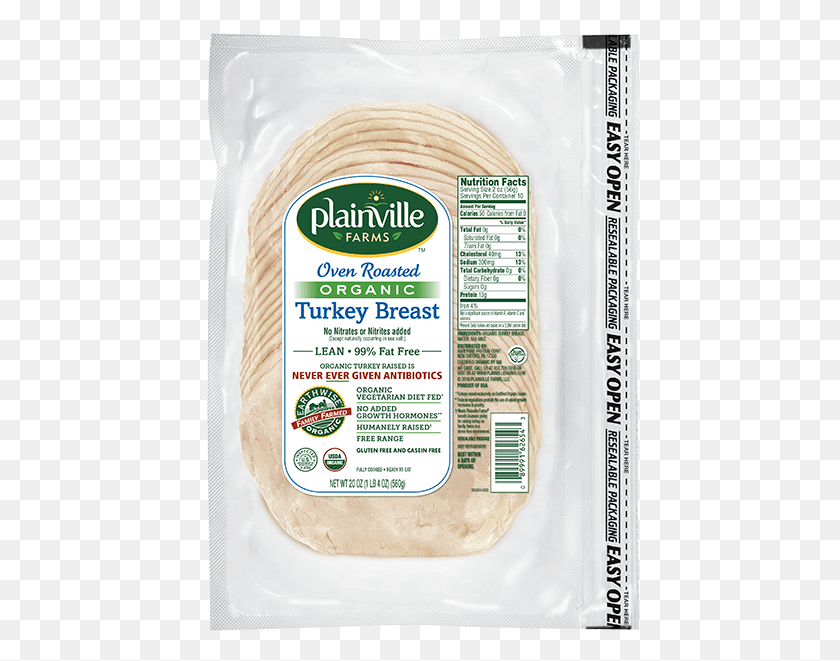 440x601 Oven Roasted Organic Turkey Breast Deli Meat By Plainville Costco Organic Deli Turkey, Bread, Food, Menu HD PNG Download