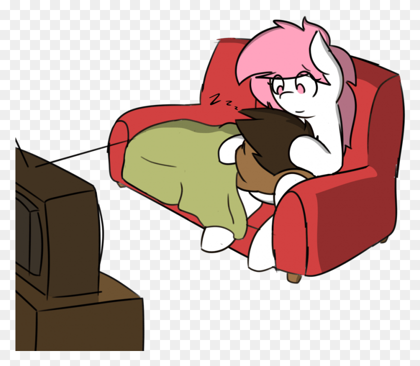 932x803 Over Cuddling On Couch Cliparts Cuddling On Couch Cartoon, Cushion, Furniture HD PNG Download