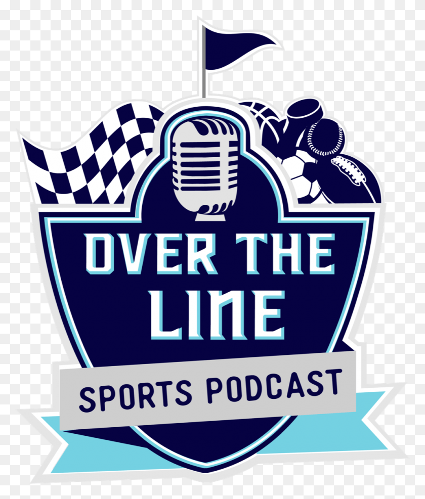 960x1142 Over The Line Sports Podcast, Logo, Symbol, Trademark HD PNG Download