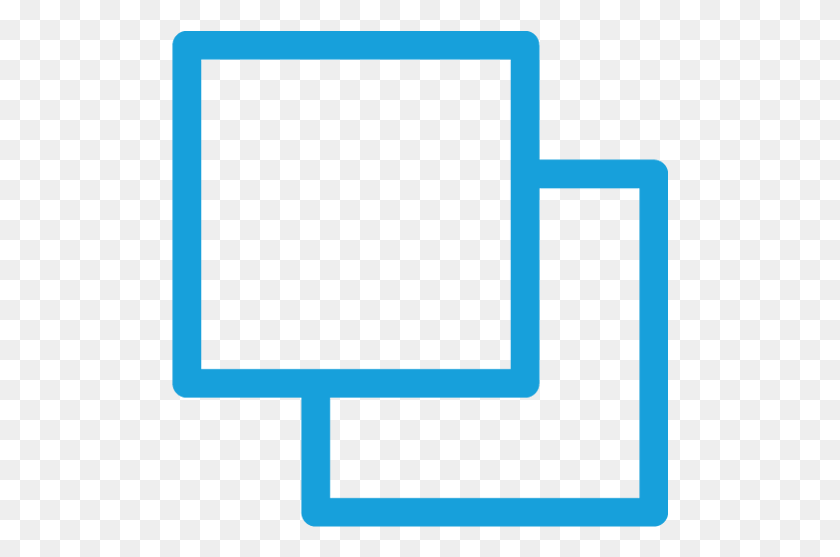 497x497 Overlapping Squares Icon To Indicate The Design Flexibility Overlapping Design Squares, Monitor, Screen, Electronics HD PNG Download