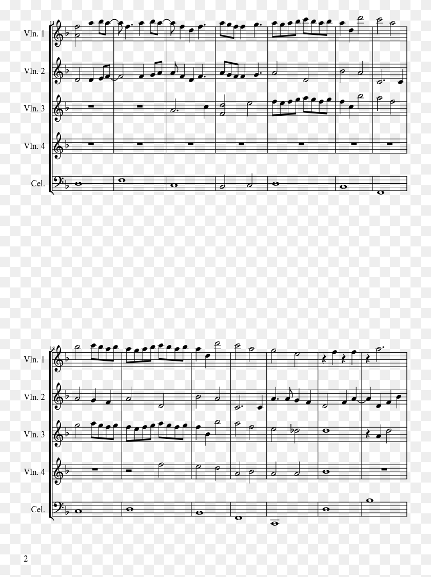 749x1064 Overture Sheet Music Composed By Jinxx 2 Of 5 Pages Black Veil Brides Violin Notes, Gray, World Of Warcraft HD PNG Download