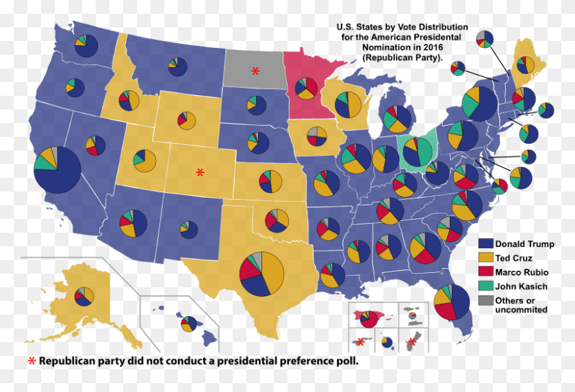 800x527 Overview Of Resultsedit Republican Primaries 2016, Graphics, Poster HD PNG Download