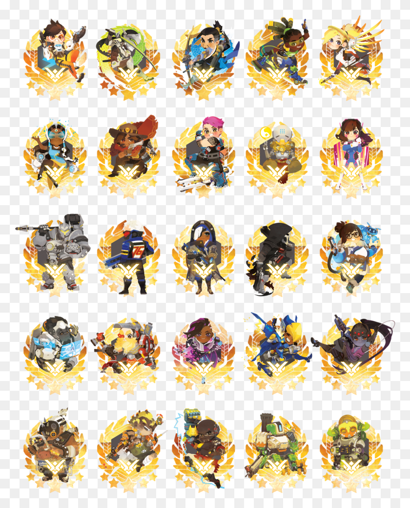 1185x1490 Overwatch Charm Designs Available For Orderpreorder, Collage, Poster Descargar Hd Png