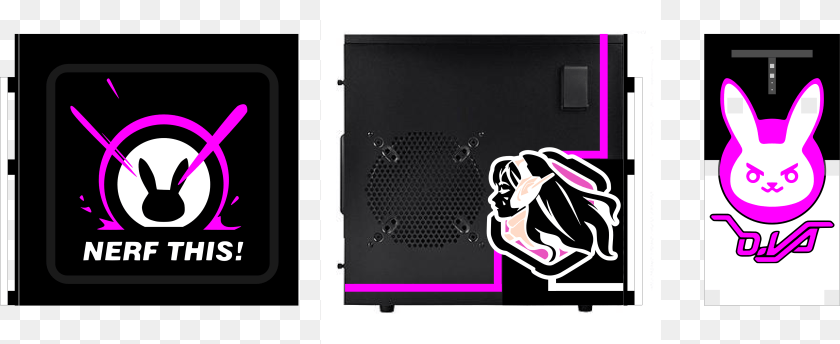 4807x1966 Overwatch Dva Pc Case, Computer Hardware, Electronics, Hardware, Person Transparent PNG
