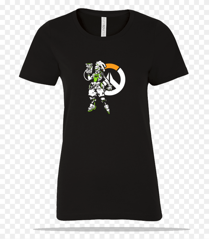 692x901 Overwatch Lucio Ladies Tee Cartoon, Clothing, Apparel, T-shirt HD PNG Download