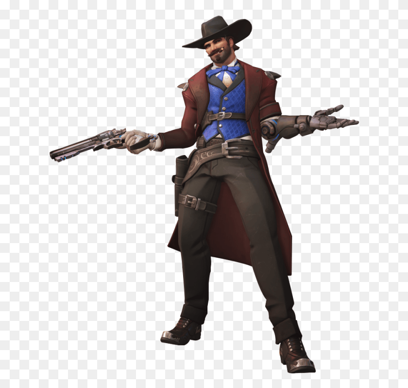 640x738 Overwatch Mcree Overwatch Mccree, Persona, Humano, Ropa Hd Png