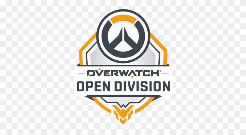 338x401 Overwatch Open Division Playoffs, Label, Text, Symbol HD PNG Download