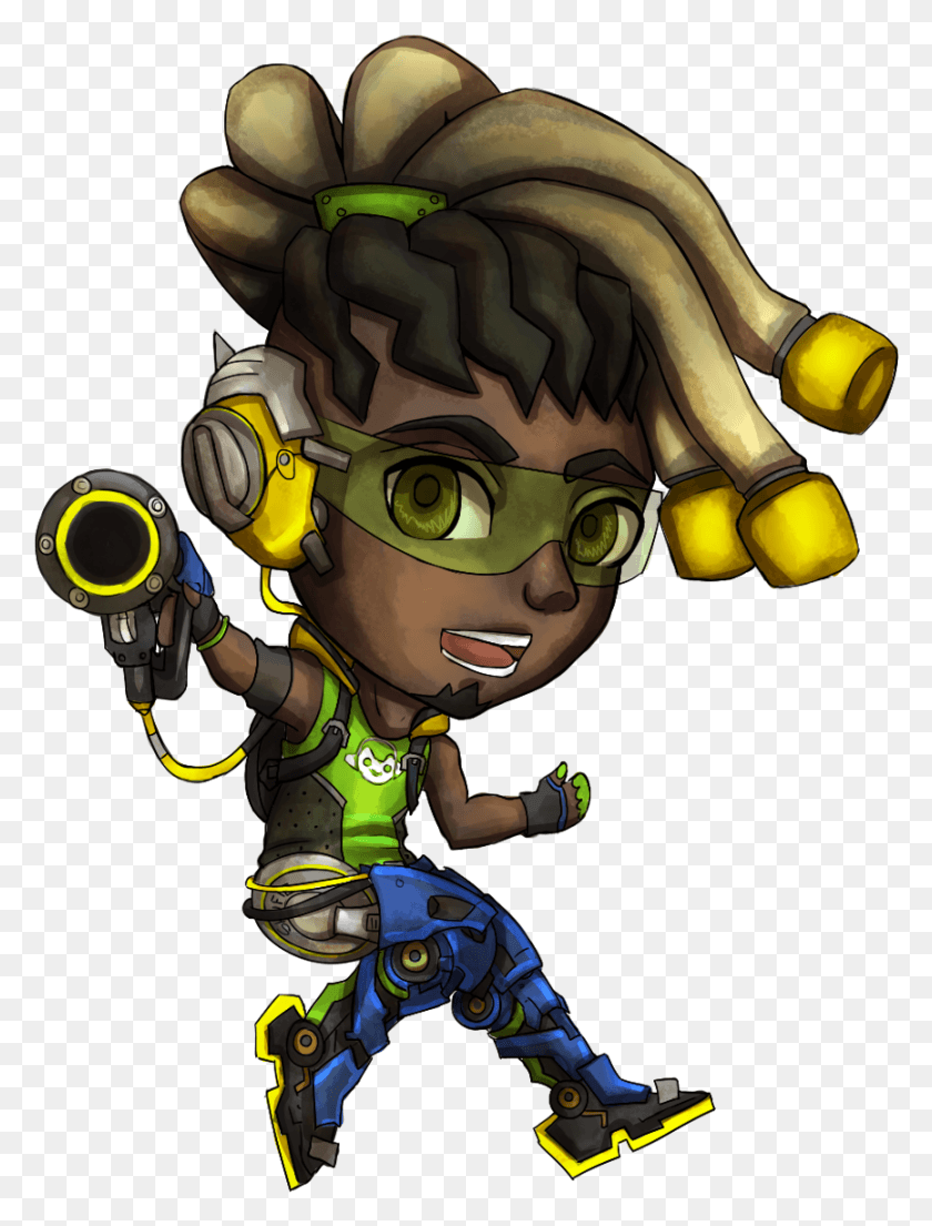 865x1159 Overwatch Overwatch Art Chibi Tracer Mercy Lucio Dva Chibi Overwatch, Person, Human, Photography HD PNG Download