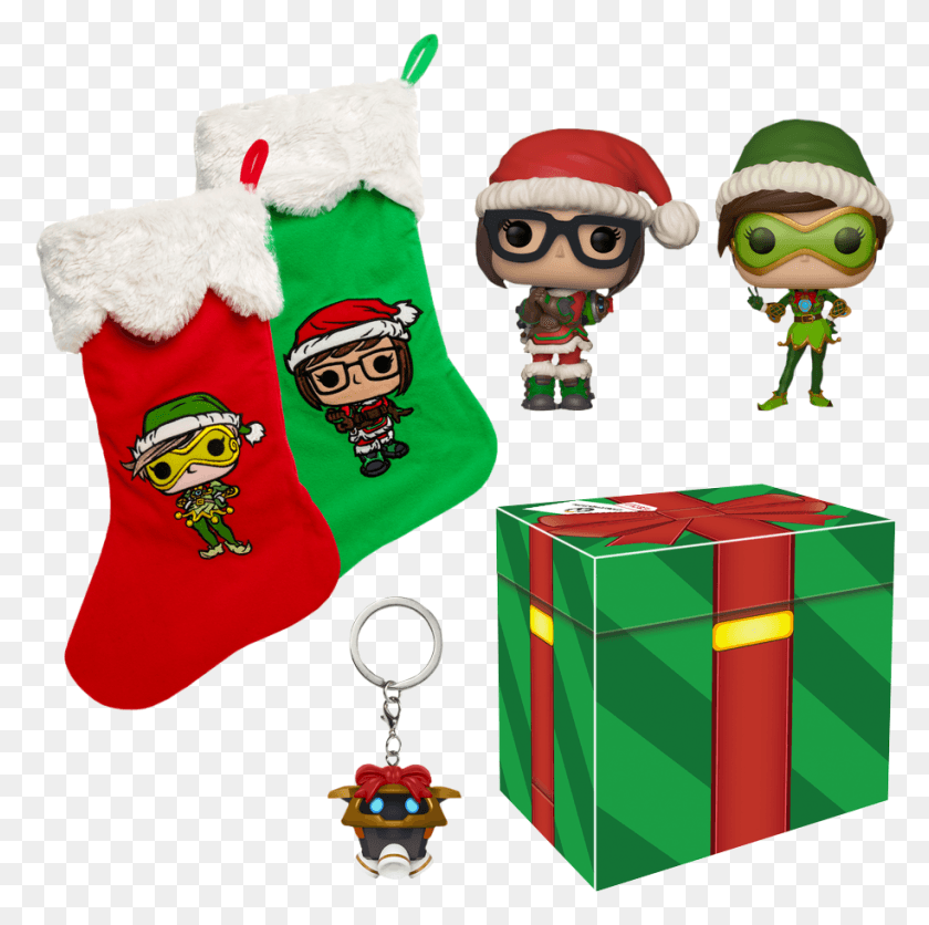 914x910 Overwatch Overwatch Winter Wonderland Box Gamestop, Gift, Christmas Stocking, Stocking HD PNG Download