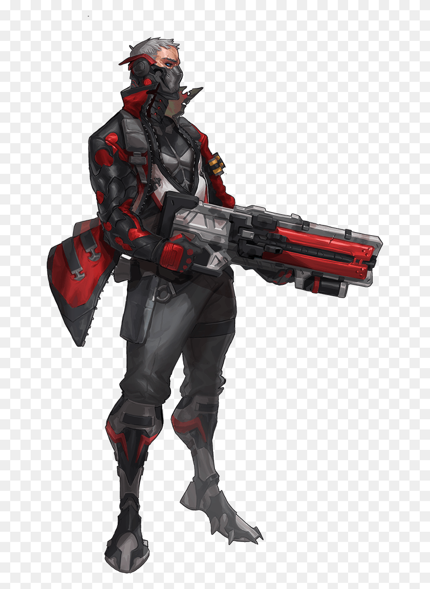 659x1092 Overwatch Soldier 76 Art, Person, Human, Armor HD PNG Download