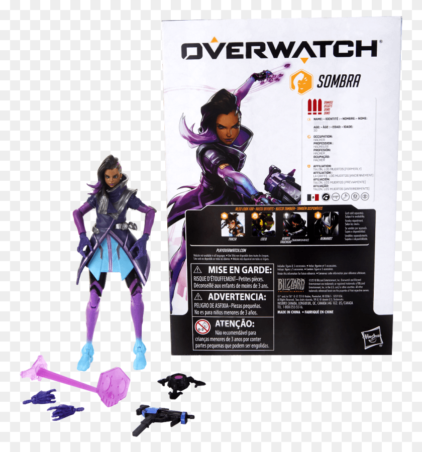 763x840 Overwatch Ultimates Figures Sombra, Person, Human, Costume HD PNG Download