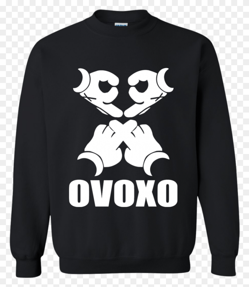 870x1014 Ovo Ovoxo Gildan Crewneck Pullover Sweatshirt Oz Haha X O Drawings The Weeknd, Clothing, Apparel, Long Sleeve HD PNG Download