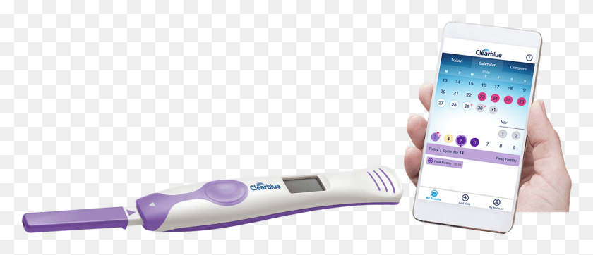 1289x500 Ovulation Test System Clear Blue Connected, Mobile Phone, Phone, Electronics HD PNG Download