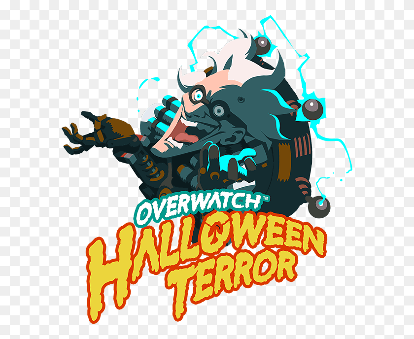 590x628 Ow Halloween Terror Logo En Overwatch Halloween Terror Logo, Advertisement, Poster, Flyer HD PNG Download