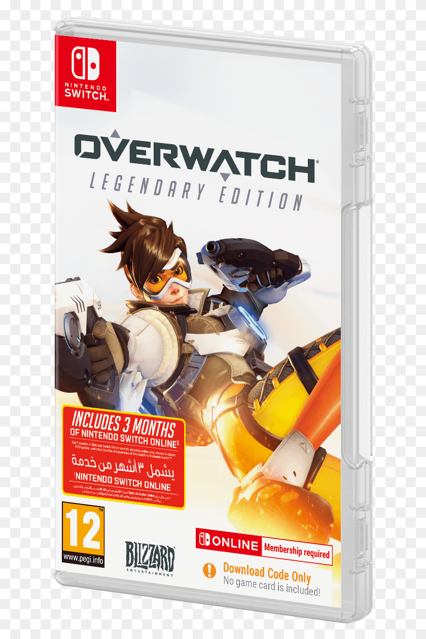 632x1199 Ow Switch Inlay 3d Left Ar Overwatch Legendary Edition Nintendo Switch, Helmet, Clothing, Apparel HD PNG Download