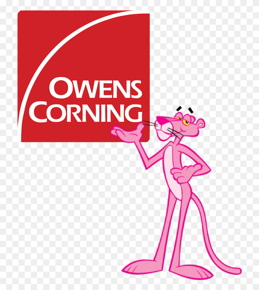 734x879 Owens Corning Pink Panther Logo Owens Corning Pink Panther, Leisure Activities, Text, Karaoke HD PNG Download