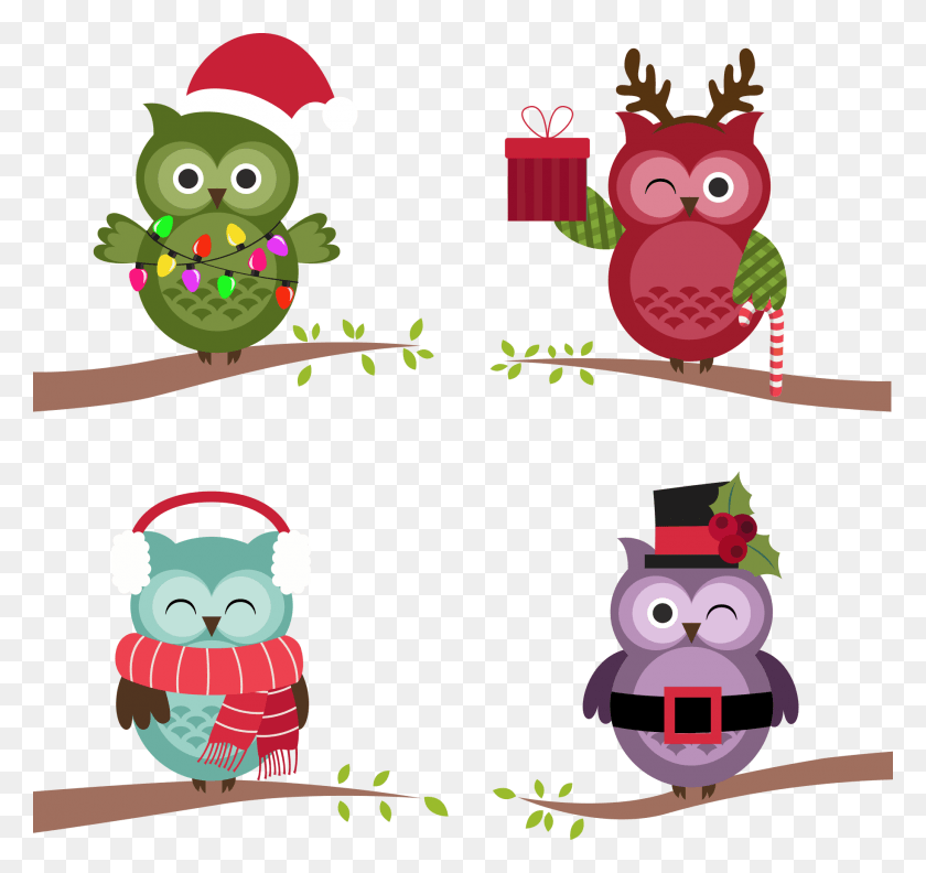 1830x1719 Owl Christmas Free Clipart Clipart Christmas Owl, Elf, Graphics HD PNG Download