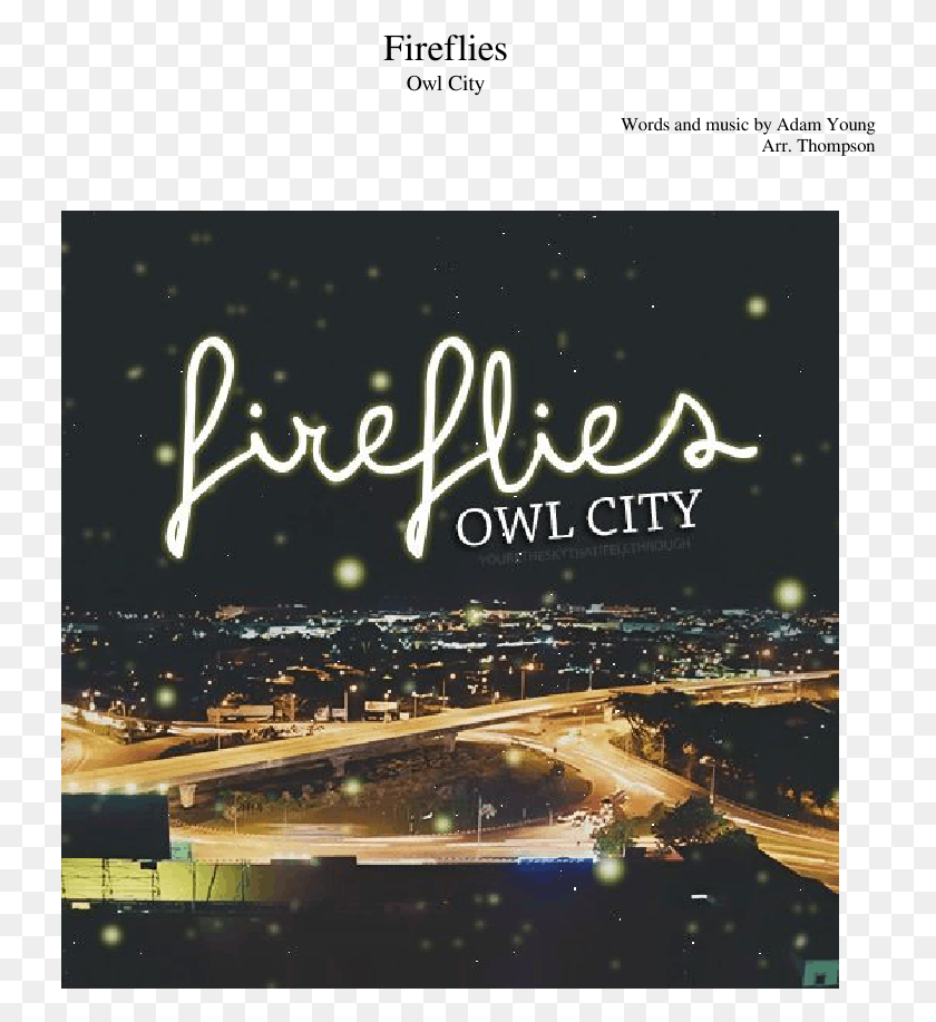 732x857 Owl City Fireflies Album Art, Metropolis, Urban, Building HD PNG Download