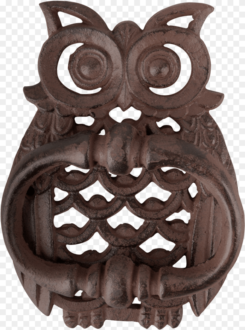 Owl Doorknocker Owl Door Cast, Accessories, Ornament, Art, Person Transparent PNG