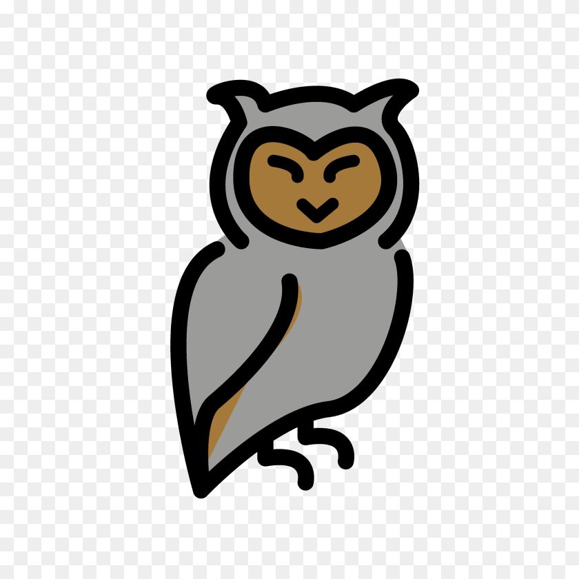 Owl Emoji Clipart, Animal, Bird PNG