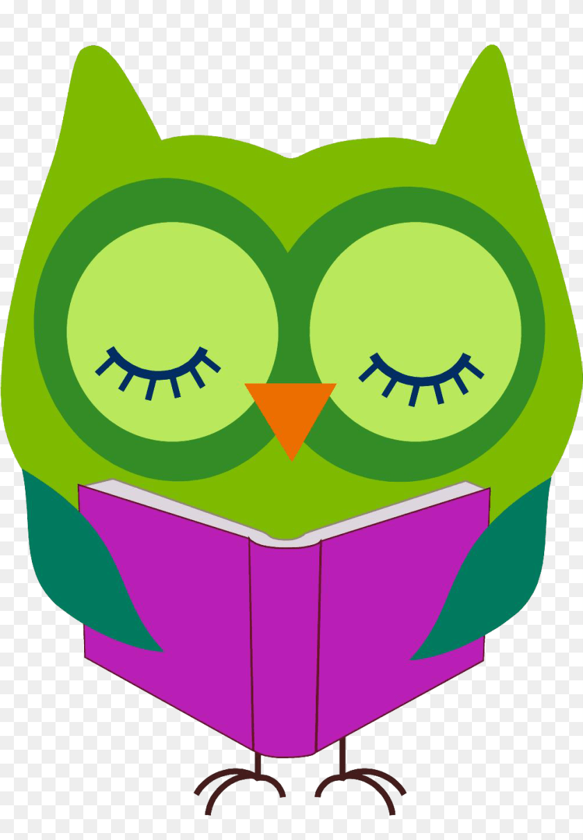 1006x1449 Owl Reading Clipart, Green, Art, Graphics PNG