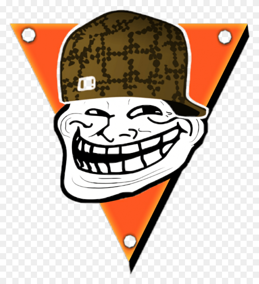 922x1017 Own Creation Funny Face Logo Background Troll Face Transparent, Clothing, Apparel, Hat Descargar Hd Png