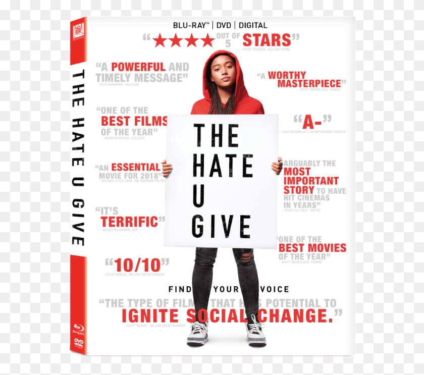 589x683 Own The Hate U Give On 4k Ultra Blu Ray And Dvd Hate U Give Dvd, Advertisement, Poster, Flyer HD PNG Download