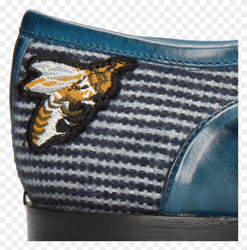 979x995 Oxford Shoes Lance 23 Ostrich Mid Blue Bee Patch Кошелек Для Монет, Одежда, Одежда, Обувь Png Скачать