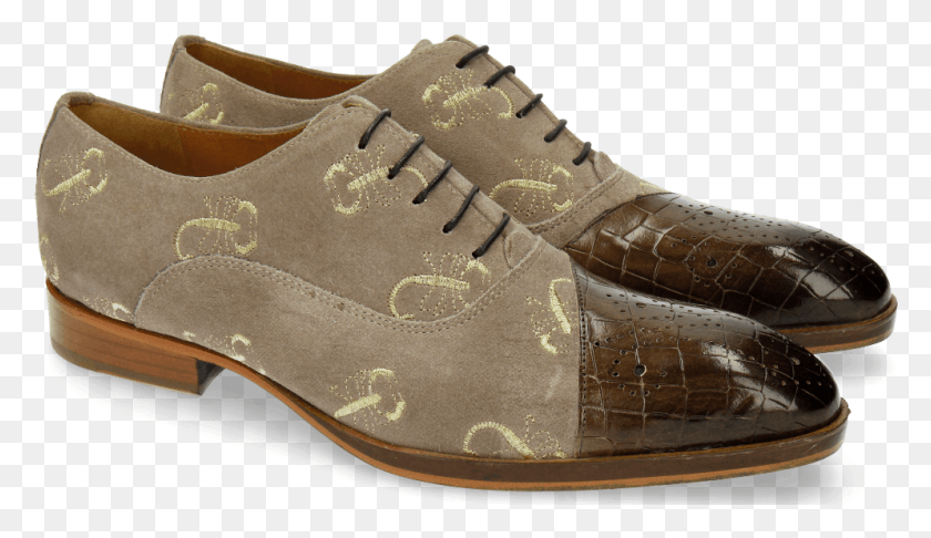 995x544 Oxford Shoes Ricky 9 Crock Suede Smoke Gold Suede, Shoe, Footwear, Clothing HD PNG Download