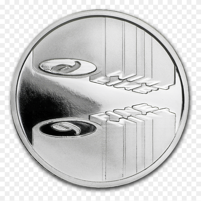 1461x1463 Oz Silver Round Emblem, Coin, Money, Buckle HD PNG Download
