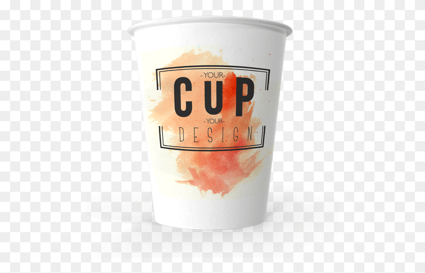 501x481 Oz Single Wall Cup 330 Ml Cup, Dessert, Food, Cream HD PNG Download