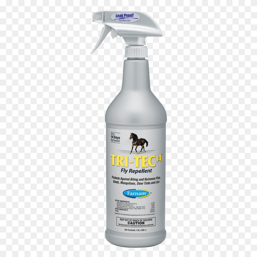 252x780 Oz Spray Farnam Tri Tec 14 Fly Repellent, Bottle, Dog, Pet HD PNG Download