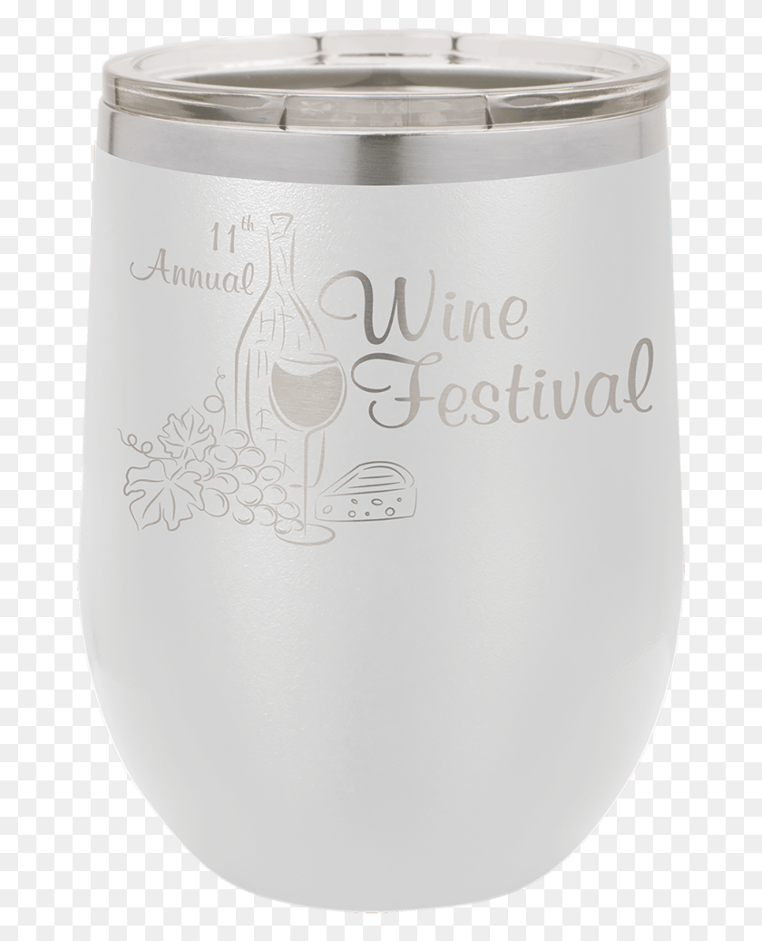 673x977 Oz White Custom Stainless Steel Stemless Wine Tumbler Lampshade, Milk, Beverage, Drink HD PNG Download