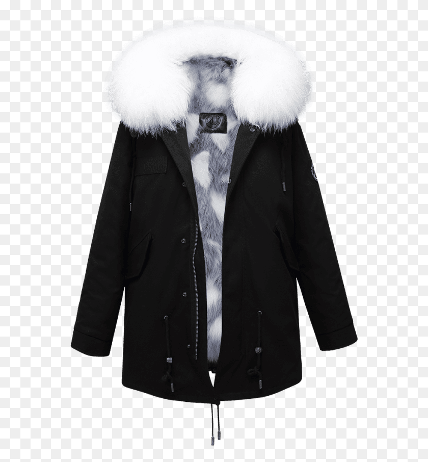 566x846 Ozlanaugg Fur Clothing, Apparel, Coat, Overcoat HD PNG Download