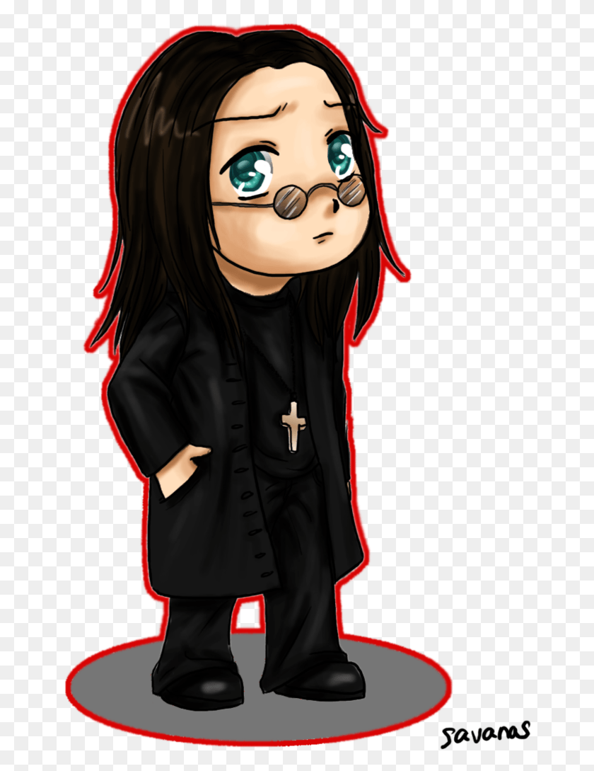 662x1029 Ozzy Osbourne Chibi By Savanasart Ozzy Osbourne Chibi, Clothing, Apparel, Person HD PNG Download