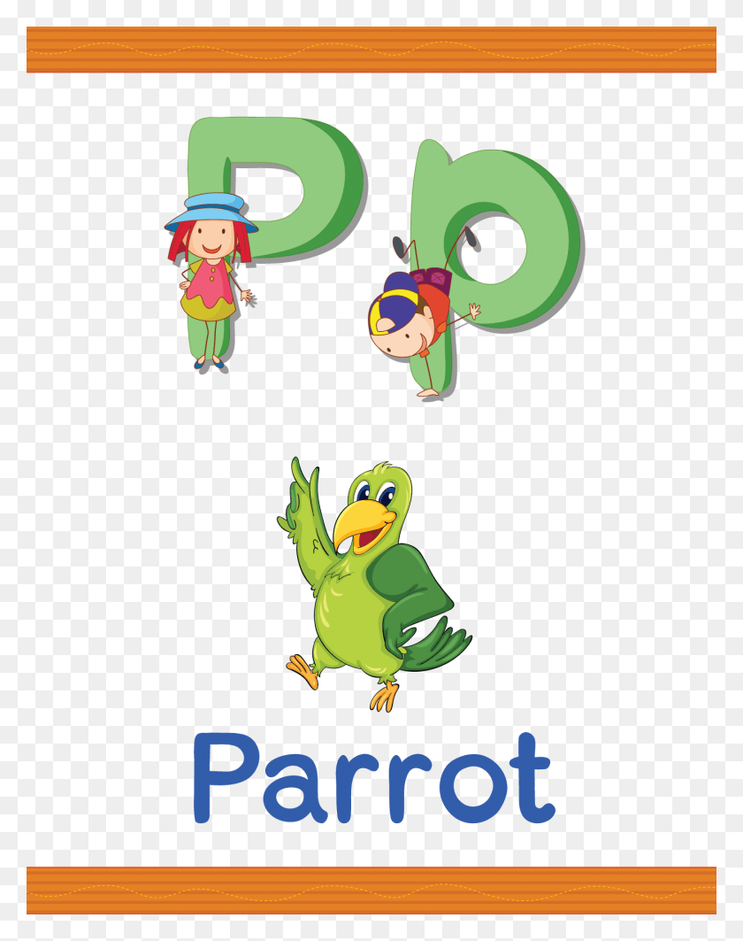 1407x1811 P For Parrot Illustration, Text, Graphics Descargar Hd Png