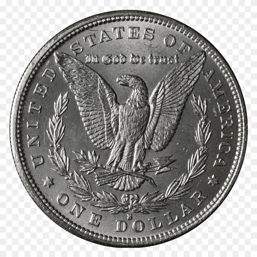 1600x1600 Серебряный Доллар P Morgan Brilliant Uncirculated Coin Hd Png Скачать