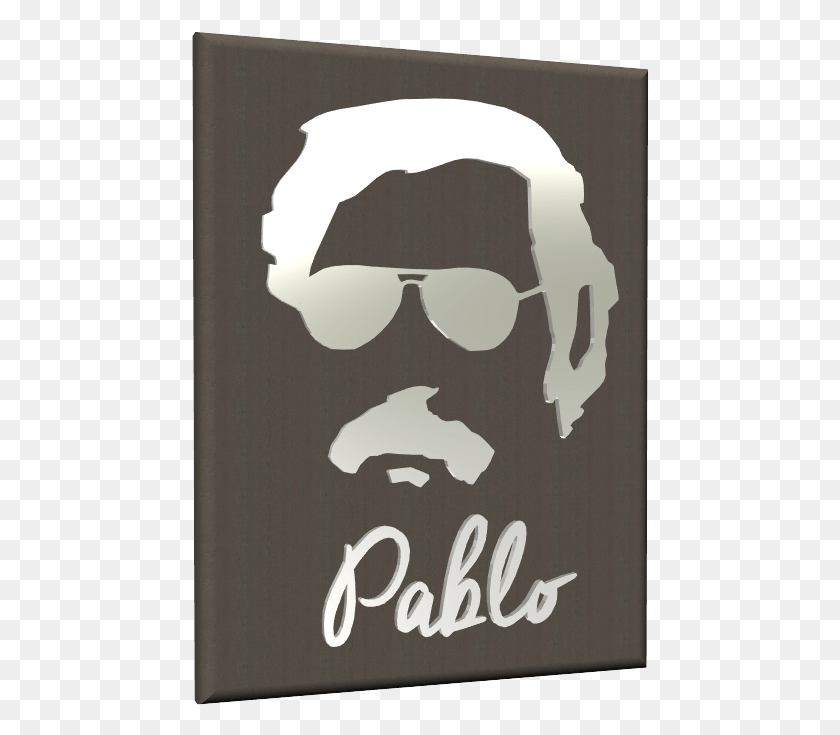 458x675 Pablo Escobar Face Painting, Text, Label, Alphabet HD PNG Download