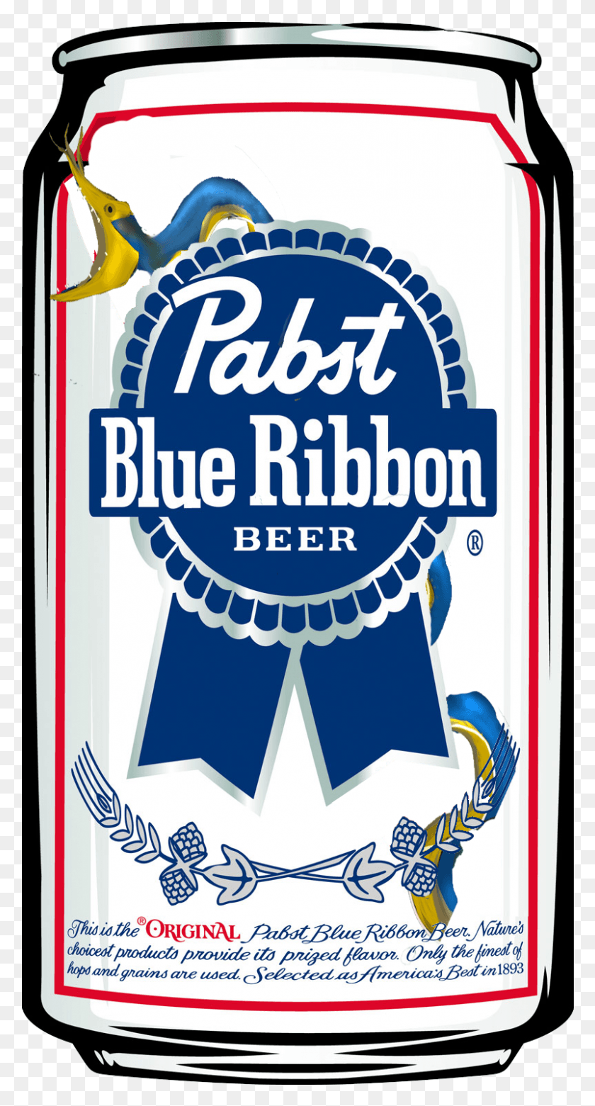 801x1542 Pabst Blue Ribbon Beer Eel Pabst Blue Ribbon Can, Liquor, Alcohol, Beverage HD PNG Download
