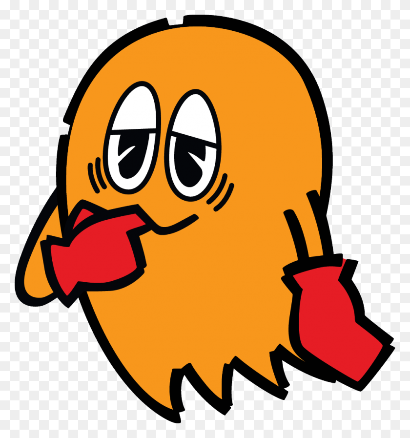 993x1066 Descargar Png / Pac Man Clyde Pac Man Ghost, Graphics, Outdoors Hd Png