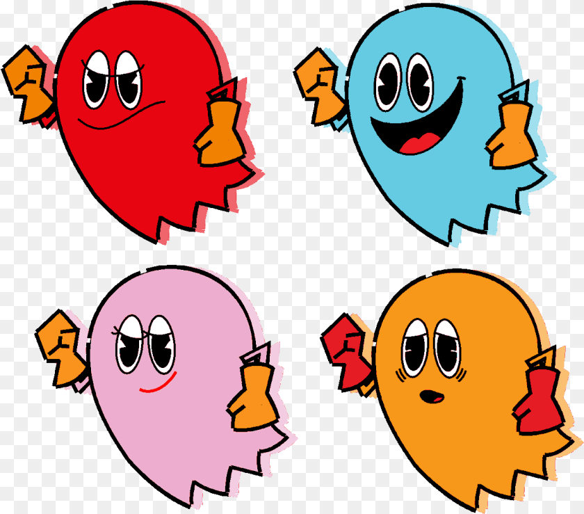 1180x1038 Pac Man Inky Pink Blinky Clyde, Person, Face, Head, Baby Clipart PNG