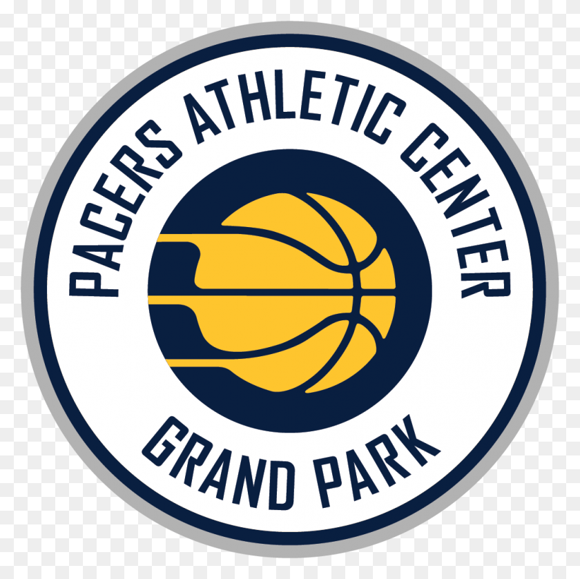 1003x1003 Descargar Png Pacers Athletic Center Secondary Logo Indiana Pacers, Etiqueta, Texto, Símbolo Hd Png