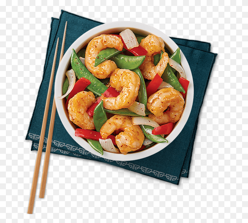 682x694 Pacific Chili Shrimp Bowl Panda Express Five Flavor Shrimp, Dish, Meal, Food HD PNG Download
