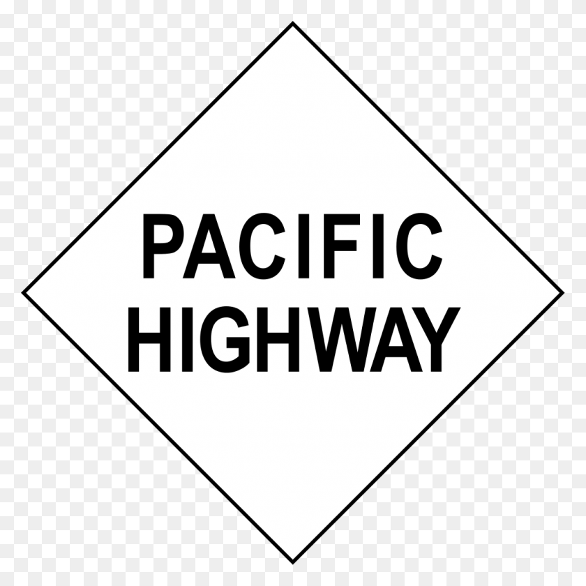 1024x1024 Pacific Highway Sign Mcphees Grill, Triangle, Symbol, Business Card HD PNG Download